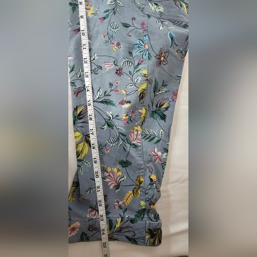 Anthropologie Victoria Floral Cargo Pants Women’s Bohemian Garden Size 4 - Picture 15 of 15